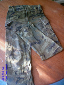 PANTALÓN MILITAR CAMUFLAJE ORIGINAL.